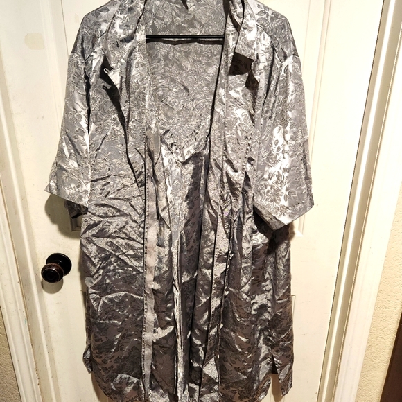 Vintage Lane Bryant intimates two piece slip satin chemise slip jacket Bridal - Picture 2 of 11